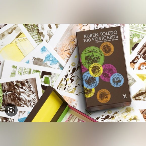 Authentic Louis Vuitton/Ruben Toledo “Strasbourg” Framed Postcard - Picture 5 of 5